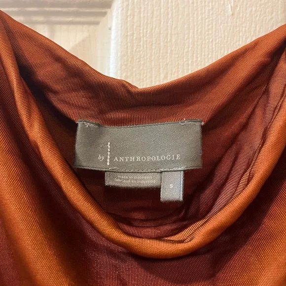 Anthropologie Rust Silky Tank top - Picture 4 of 5